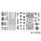 1pcs Nail Art Stamping Plates Set Cartoon Lace Flowers Christmas Design Polish Stamp New Arrival Templates Manicure SAXYE01-16