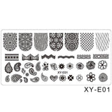 1pcs Nail Art Stamping Plates Set Cartoon Lace Flowers Christmas Design Polish Stamp New Arrival Templates Manicure SAXYE01-16