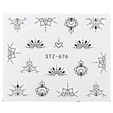1pcs Nail Stickers Water Transfer Sticker Cartoon Flamingo Cute Animal Designs Nail Art Slider Manicure Decoration TRSTZ659-673