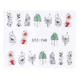 1pcs Nail Stickers Water Transfer Sticker Cartoon Flamingo Cute Animal Designs Nail Art Slider Manicure Decoration TRSTZ659-673