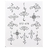 1pcs Nail Stickers Water Transfer Sticker Cartoon Flamingo Cute Animal Designs Nail Art Slider Manicure Decoration TRSTZ659-673