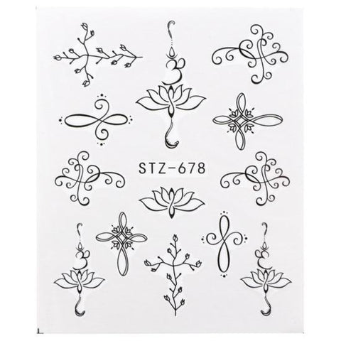 1pcs Nail Stickers Water Transfer Sticker Cartoon Flamingo Cute Animal Designs Nail Art Slider Manicure Decoration TRSTZ659-673