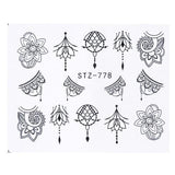 1pcs Nail Stickers Water Transfer Sticker Cartoon Flamingo Cute Animal Designs Nail Art Slider Manicure Decoration TRSTZ659-673