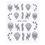 1pcs Nail Stickers Water Transfer Sticker Cartoon Flamingo Cute Animal Designs Nail Art Slider Manicure Decoration TRSTZ659-673