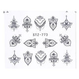 1pcs Nail Stickers Water Transfer Sticker Cartoon Flamingo Cute Animal Designs Nail Art Slider Manicure Decoration TRSTZ659-673
