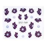 1pcs Nail Stickers Water Transfer Sticker Cartoon Flamingo Cute Animal Designs Nail Art Slider Manicure Decoration TRSTZ659-673