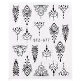 1pcs Nail Stickers Water Transfer Sticker Cartoon Flamingo Cute Animal Designs Nail Art Slider Manicure Decoration TRSTZ659-673