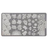 1pcs Rectangle Nail Stamping Plate Flower Cat Catcher Geometry Design for Manicure Stencils Nail Art Steel Template CHSTZCC01-14