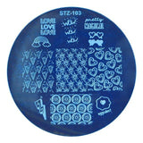 1pcs Round Nail Stamping Template Plates Dream Catcher Flowers Lace Image Polish Transfer DIY Tools For Nail Art JISTZ101-130