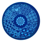 1pcs Round Nail Stamping Template Plates Dream Catcher Flowers Lace Image Polish Transfer DIY Tools For Nail Art JISTZ101-130