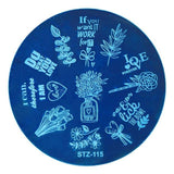 1pcs Round Nail Stamping Template Plates Dream Catcher Flowers Lace Image Polish Transfer DIY Tools For Nail Art JISTZ101-130