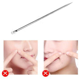 1pcs Silver Blackhead Comedone Acne Blemish Extractor Remover Needle Stainless Steel Needles Remove Tools removedor de cravo HOT