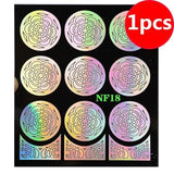 1sheet Gold 3D Nail Art Stickers Decals Metallic Nail Stickers Manicure Nail Art Decorations Water Transfer Stickers Tips