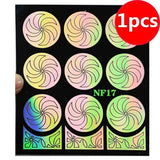 1sheet Gold 3D Nail Art Stickers Decals Metallic Nail Stickers Manicure Nail Art Decorations Water Transfer Stickers Tips