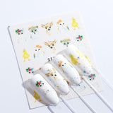 1sheets Fashion White Flower Beauty Polish Items Nail Art Decals French Tips Water Transfer Tattoos Stickers Nail Tool LASTZ