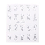 1sheets Gold Zipper 3d Designs Nail Art Stickers Decals Manicure Decor Tools DIY Nail Art Tips Fashion Accessories LAXF6021