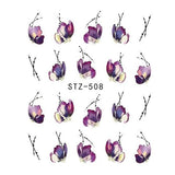 1sheets Hot Butterfly Bow Designs Luminous Nail Art Shinning Glitter Nail Art Stickers Decorations Manicure Tips Tools TRDG-007