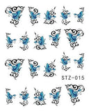 1sheets Hot Butterfly Bow Designs Luminous Nail Art Shinning Glitter Nail Art Stickers Decorations Manicure Tips Tools TRDG-007