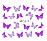 1sheets Hot Butterfly Bow Designs Luminous Nail Art Shinning Glitter Nail Art Stickers Decorations Manicure Tips Tools TRDG-007