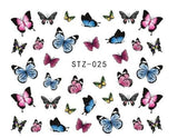 1sheets Hot Butterfly Bow Designs Luminous Nail Art Shinning Glitter Nail Art Stickers Decorations Manicure Tips Tools TRDG-007