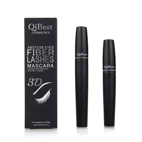 2 Pcs Long-Lasting 3D Fiber Lash Eyelash Curling Mascara Waterproof Make Up