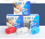 2 in 1 Silicone Anti Snoring Relieve Anti Snore stopper/device stop snoring Face care tool soft nose clip night sleeping aid