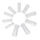 20/100pcs Gel False Nail Tips Clear Cover Acrylic Nail Mold Mixed Size False Nails with Scale Tool Crystal Extension Nails