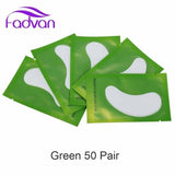 20/50 Pairs Eyelash Extension Patch Under Eye Hot Sale Fadvan Makeup Tools New Paper Silver Eyelash Lint-free Paper Pads