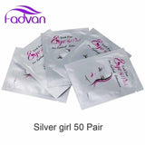 20/50 Pairs Eyelash Extension Patch Under Eye Hot Sale Fadvan Makeup Tools New Paper Silver Eyelash Lint-free Paper Pads