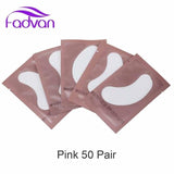 20/50 Pairs Eyelash Extension Patch Under Eye Hot Sale Fadvan Makeup Tools New Paper Silver Eyelash Lint-free Paper Pads