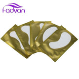 20/50 Pairs Eyelash Extension Patch Under Eye Hot Sale Fadvan Makeup Tools New Paper Silver Eyelash Lint-free Paper Pads