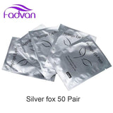 20/50 Pairs Eyelash Extension Patch Under Eye Hot Sale Fadvan Makeup Tools New Paper Silver Eyelash Lint-free Paper Pads