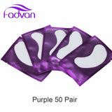 20/50 Pairs Eyelash Extension Patch Under Eye Hot Sale Fadvan Makeup Tools New Paper Silver Eyelash Lint-free Paper Pads