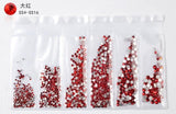 20 models selling hot-selling flat glass diamond size Rhinestones Set Crystal Glass Nail Rhinestones For DIY Nail art 300