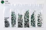 20 models selling hot-selling flat glass diamond size Rhinestones Set Crystal Glass Nail Rhinestones For DIY Nail art 300