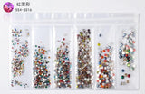 20 models selling hot-selling flat glass diamond size Rhinestones Set Crystal Glass Nail Rhinestones For DIY Nail art 300