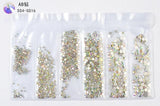 20 models selling hot-selling flat glass diamond size Rhinestones Set Crystal Glass Nail Rhinestones For DIY Nail art 300