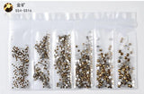 20 models selling hot-selling flat glass diamond size Rhinestones Set Crystal Glass Nail Rhinestones For DIY Nail art 300