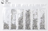 20 models selling hot-selling flat glass diamond size Rhinestones Set Crystal Glass Nail Rhinestones For DIY Nail art 300