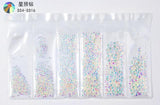 20 models selling hot-selling flat glass diamond size Rhinestones Set Crystal Glass Nail Rhinestones For DIY Nail art 300