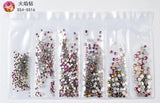 20 models selling hot-selling flat glass diamond size Rhinestones Set Crystal Glass Nail Rhinestones For DIY Nail art 300