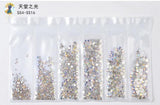 20 models selling hot-selling flat glass diamond size Rhinestones Set Crystal Glass Nail Rhinestones For DIY Nail art 300