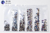 20 models selling hot-selling flat glass diamond size Rhinestones Set Crystal Glass Nail Rhinestones For DIY Nail art 300