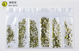 20 models selling hot-selling flat glass diamond size Rhinestones Set Crystal Glass Nail Rhinestones For DIY Nail art 300