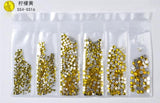 20 models selling hot-selling flat glass diamond size Rhinestones Set Crystal Glass Nail Rhinestones For DIY Nail art 300