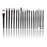 20 pcs Professional Makeup Beauty Cosmetic Blush Black Brushes Kits New Quality Hot Sale 2018