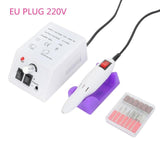 20000RPM Electric Manicure Drills Accessories Pedicure Tools Files Nail Tools Polisher Grinding Glazing Machine AC 110 - 240V