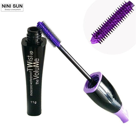 2016 New 4 Color Mascara 3d Eyes Makeup Lengthen Rimel Mascara Maquillage Blue/ Black/Brown/Purple Waterproof and Easy Remove