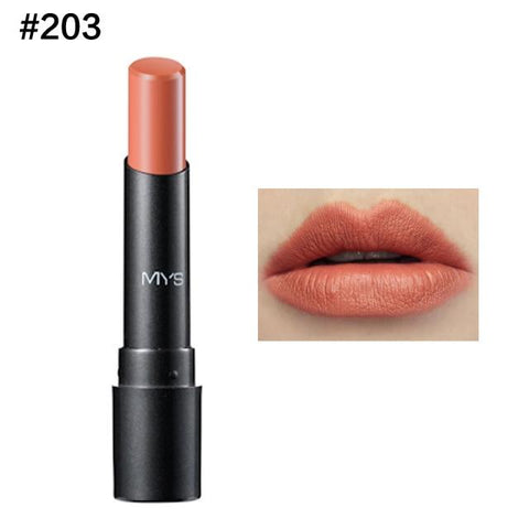 2016 New Arrival MYS brand beauty matte lipstick long lasting tint lips cosmetics lipgloss maquiagem makeup red batom
