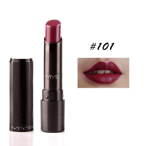 2016 New Arrival MYS brand beauty matte lipstick long lasting tint lips cosmetics lipgloss maquiagem makeup red batom